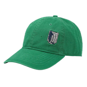 Attack on Titan Scout Crest Symbol Embroidered Unisex Green Baseball Cap - BUCKET POPCORN